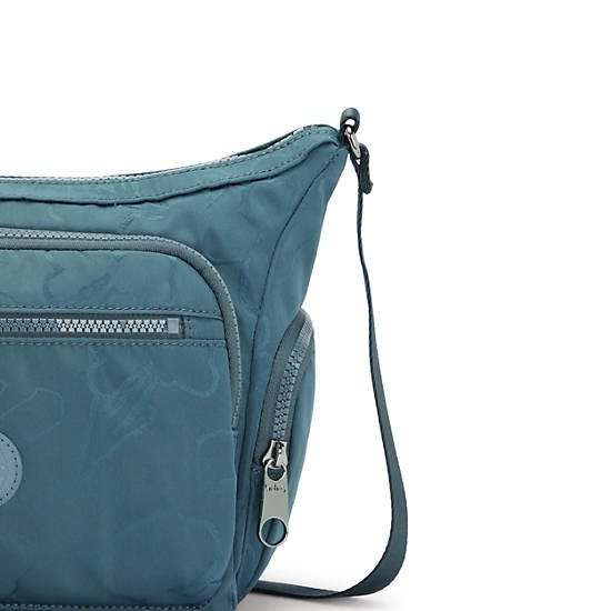 Kipling Gabbie Small Printed Crossbody Taske Mørkeblå Grå | DK 1145VR